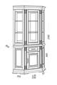 Витрина угловая Верди 2716 - фото 8763